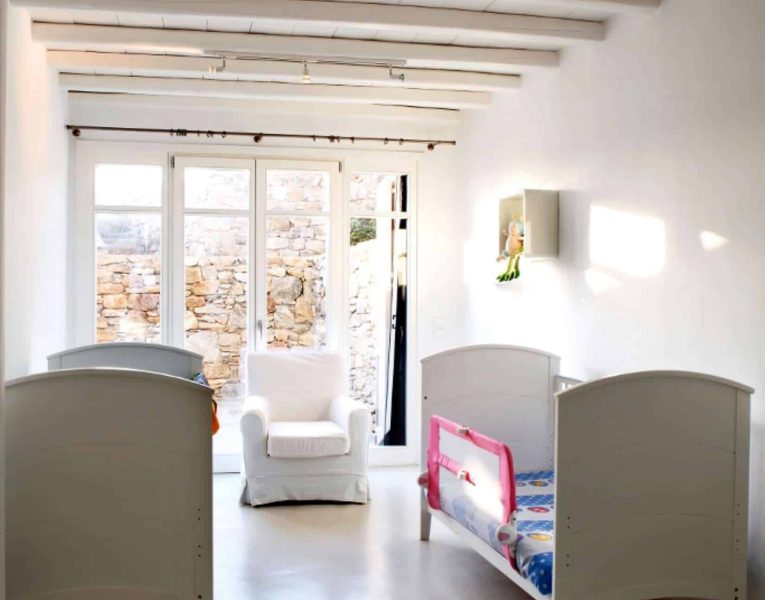Villa Alistaire in Mykonos Greece, baby room, by Olive Villa Rentals