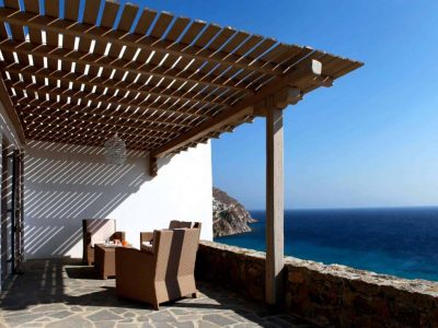Villa Alistaire in Mykonos Greece, sea view, by Olive Villa Rentals