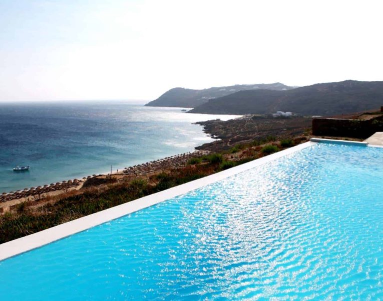 Villa Alistaire in Mykonos Greece, pool 4, by Olive Villa Rentals