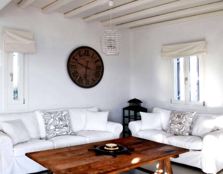 Villa Alistaire in Mykonos Greece, living room 3, by Olive Villa Rentals