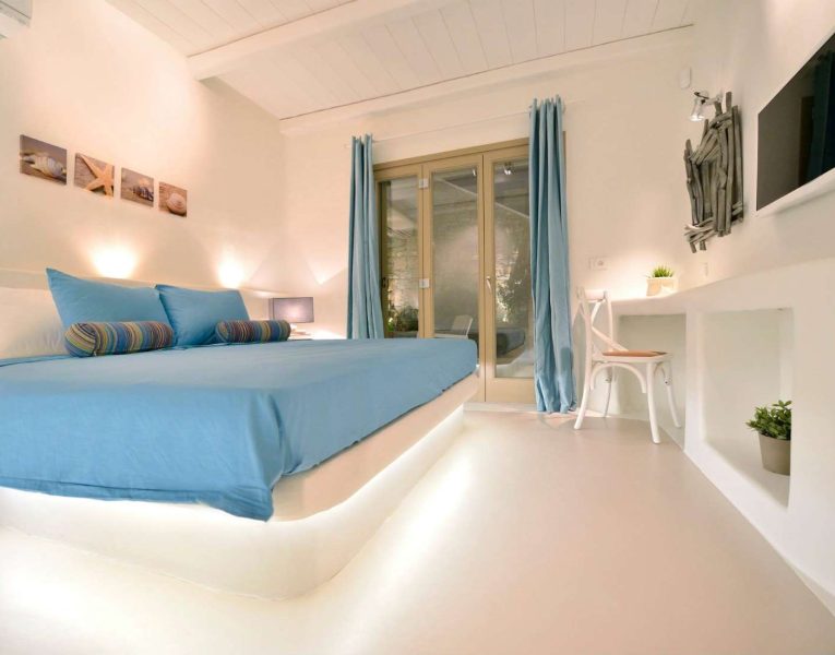 Villa Ambrosia in Mykonos Greece, bedroom 2, by Olive Villa Rentals