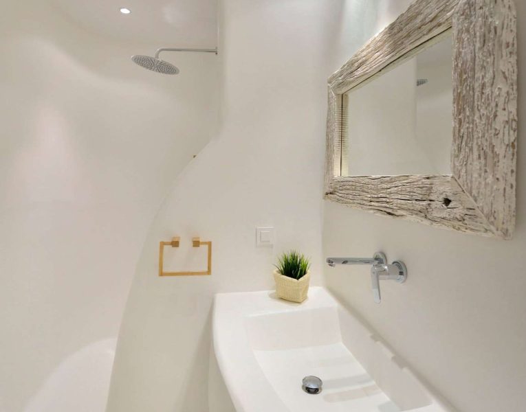 Villa Ambrosia in Mykonos Greece, bathroom 6, by Olive Villa Rentals