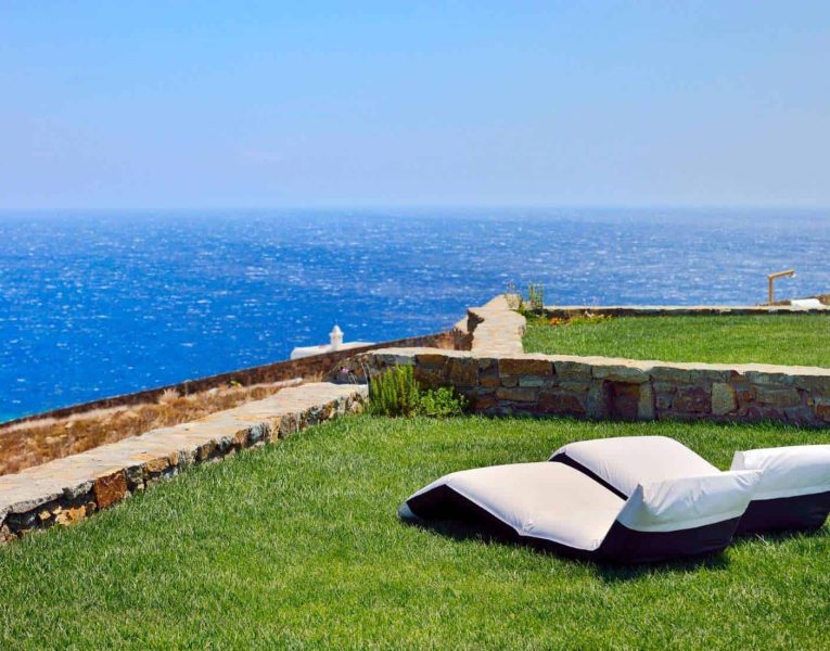 Villa Ambrosia in Mykonos Greece, sea view, by Olive Villa Rentals