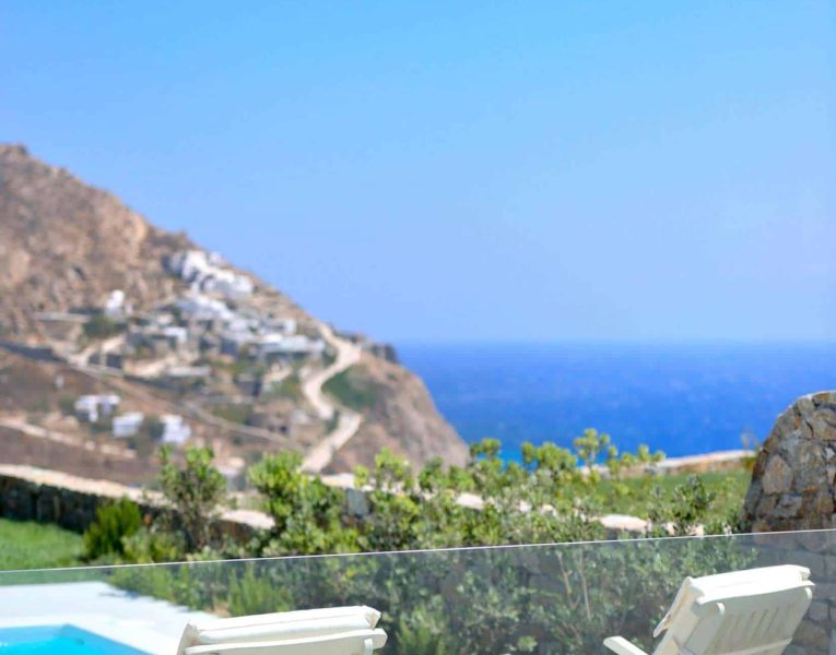Villa Ambrosia in Mykonos Greece, pool 4, by Olive Villa Rentals
