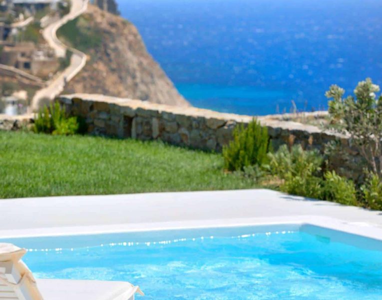 Villa Ambrosia in Mykonos Greece, pool 5, by Olive Villa Rentals