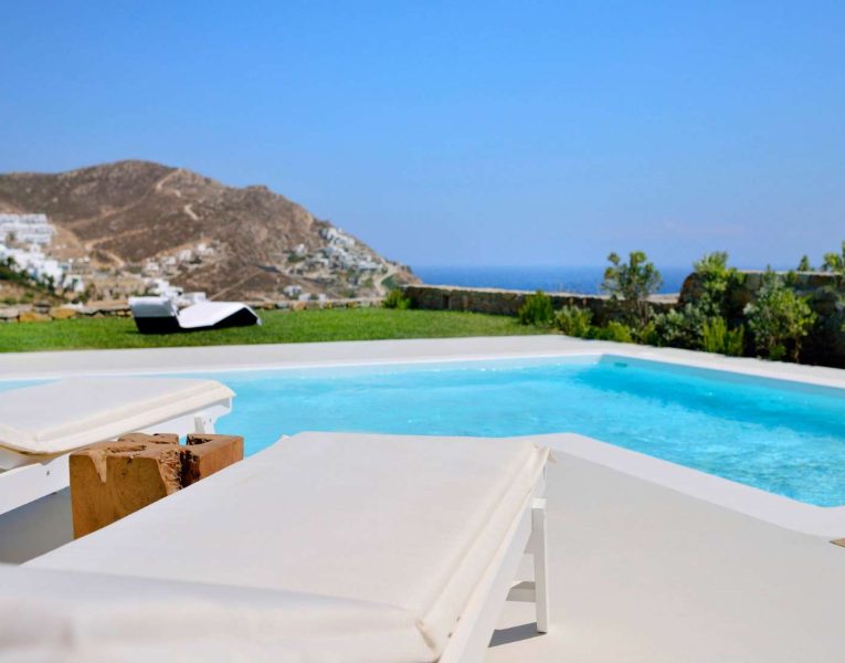 Villa Ambrosia in Mykonos Greece, pool 6, by Olive Villa Rentals