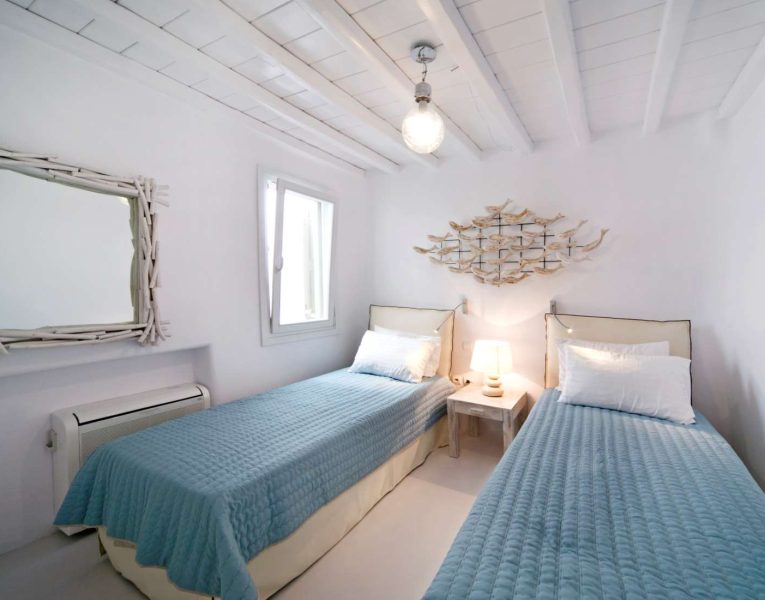 Villa Ariadne in Mykonos Greece, bedroom 2, by Olive Villa Rentals