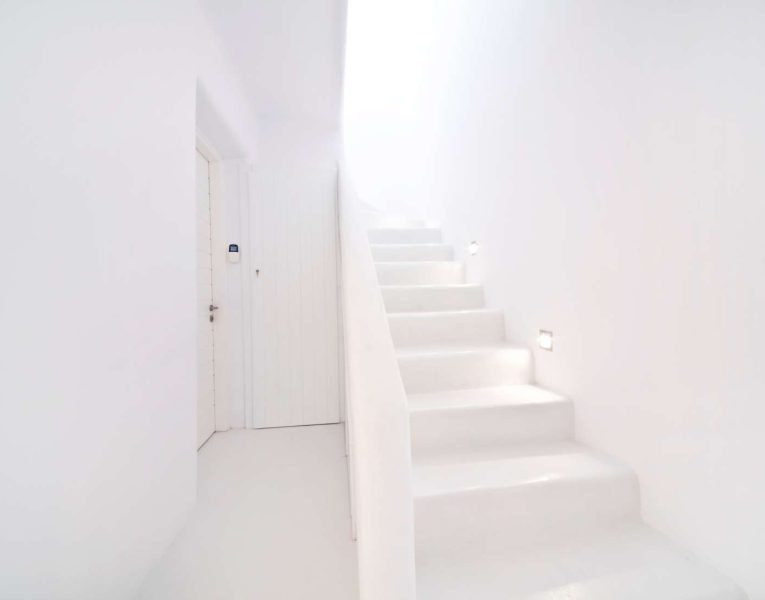 Villa Ariadne in Mykonos Greece, stairway 2, by Olive Villa Rentals