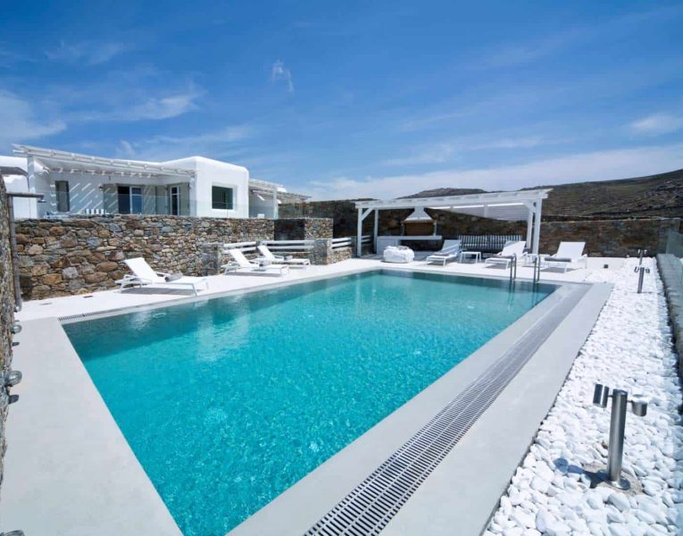 Villa Ariadne in Mykonos Greece, pool 3, by Olive Villa Rentals