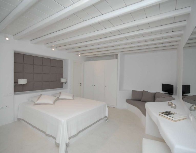 Villa Calanthe in Mykonos Greece, bedroom 3, by Olive Villa Rentals