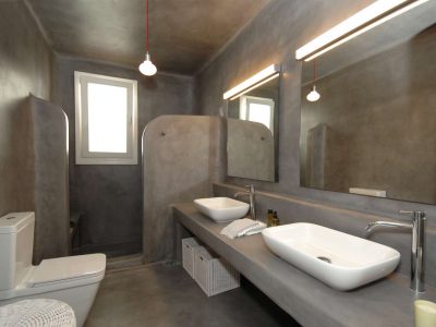 Villa Calanthe in Mykonos Greece, bathroom 3, by Olive Villa Rentals