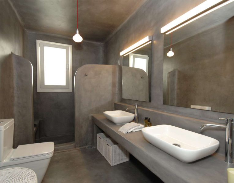 Villa Calanthe in Mykonos Greece, bathroom 3, by Olive Villa Rentals