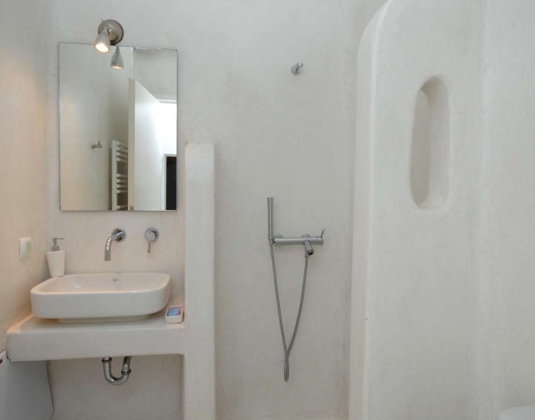 Villa Calanthe in Mykonos Greece, bathroom 4, by Olive Villa Rentals