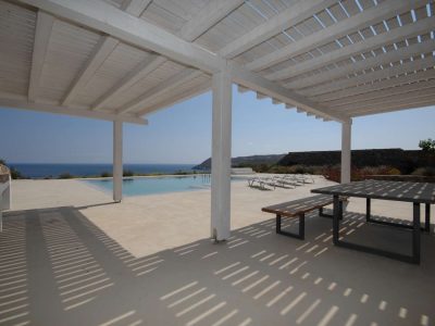 Villa Calanthe in Mykonos Greece, pool, by Olive Villa Rentals