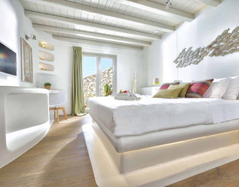 Villa Eterea in Mykonos Greece, bedroom 2, by Olive Villa Rentals