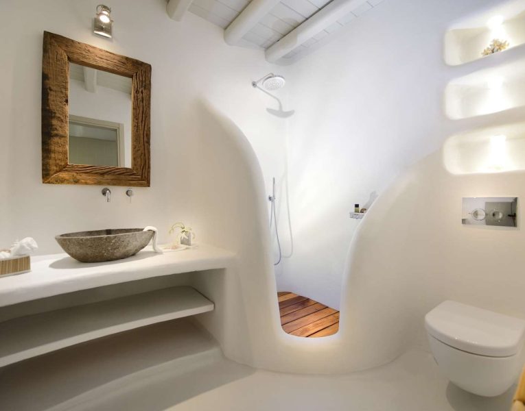 Villa Eterea in Mykonos Greece, bathroom 3, by Olive Villa Rentals