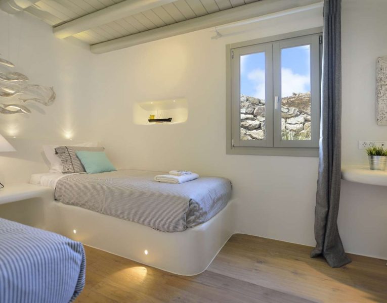 Villa Eterea in Mykonos Greece, bedroom 4, by Olive Villa Rentals