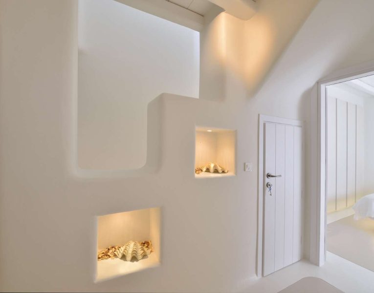 Villa Hypatia in Mykonos Greece, hallway 2, by Olive Villa Rentals