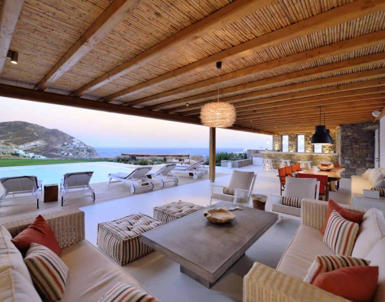 Villa Hypatia in Mykonos Greece, pool 3, by Olive Villa Rentals