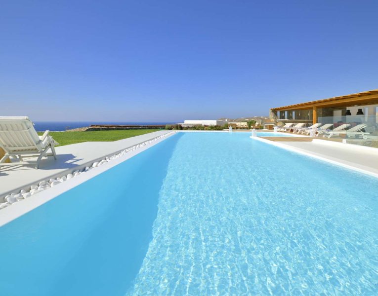 Villa Hypatia in Mykonos Greece, pool 6, by Olive Villa Rentals