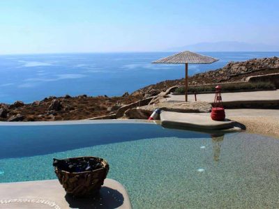 Villa Joy in Mykonos Greece, pool 2, by Olive Villa Rentals