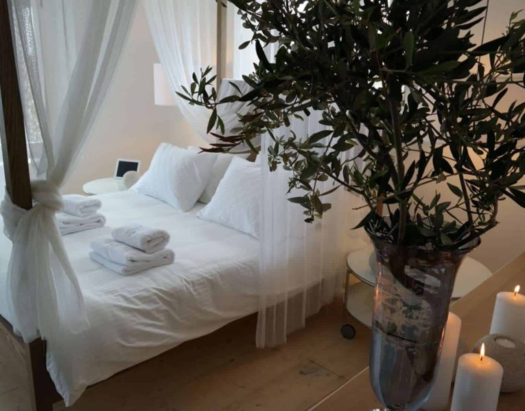 Villa Myrrini in Mykonos Greece, bedroom 2, by Olive Villa Rentals