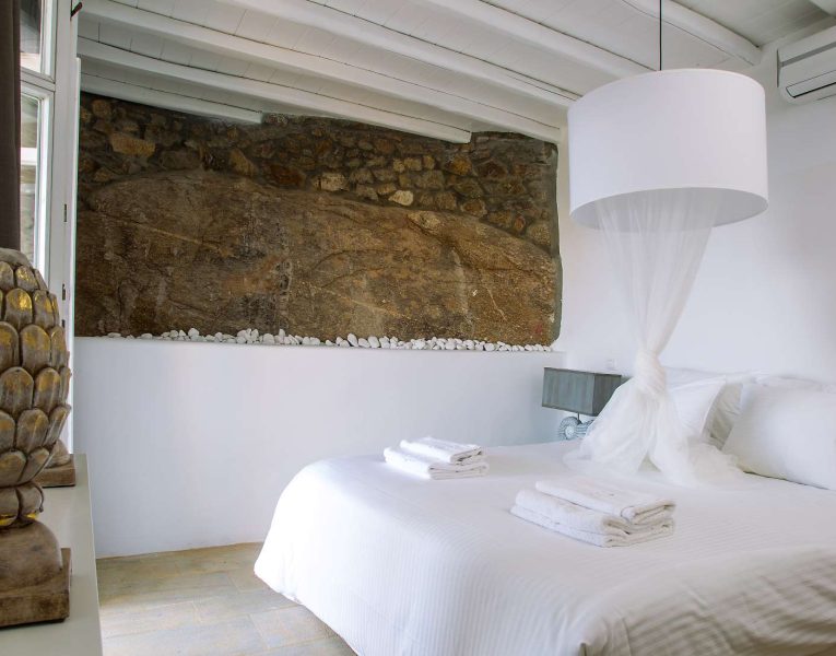 Villa Myrrini in Mykonos Greece, bedroom 3, by Olive Villa Rentals