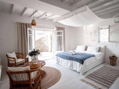 Villa Zoe in Mykonos Greece, bedroom 2, by Olive Villa Rentals