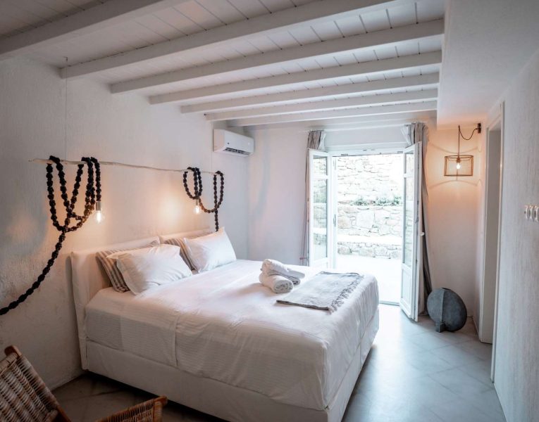 Villa Zoe in Mykonos Greece, bedroom 3, by Olive Villa Rentals
