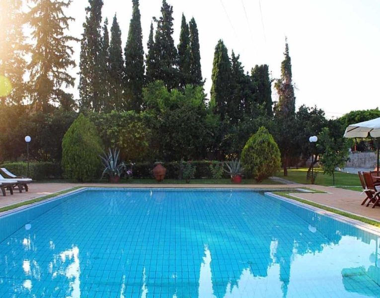 Villa Thetis in Pelion Greece,pool view, by Olive Villa Rentals