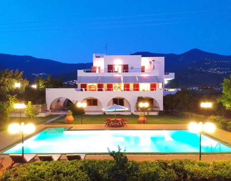 Villa Thetis in Pelion Greece, aerial view, by Olive Villa Rentals