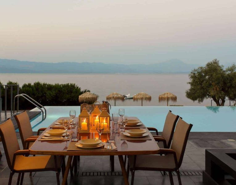 Villa-Copper-Evia-by-Olive-Villa-Rentals-pool-dining-area