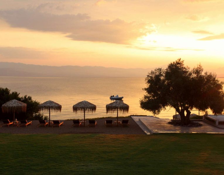 Villa-Copper-Evia-by-Olive-Villa-Rentals-sunset