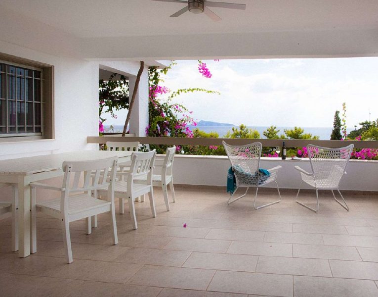 Villa Amy in Porto Heli Greece, balcony 3, by Olive Villa Rentals
