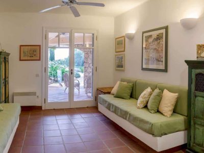 Villa Dantea in Porto Heli Greece, couch, by Olive Villa Rentals