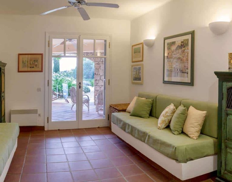 Villa Dantea in Porto Heli Greece, couch, by Olive Villa Rentals