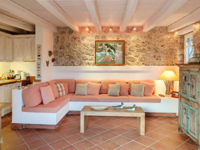 Villa Dantea in Porto Heli Greece, couch 2, by Olive Villa Rentals