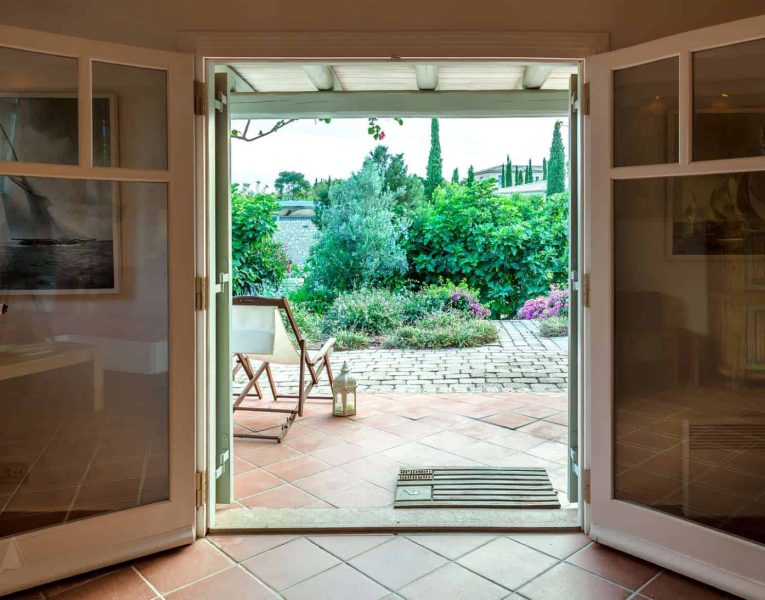 Villa Dantea in Porto Heli Greece, entrance 2, by Olive Villa Rentals