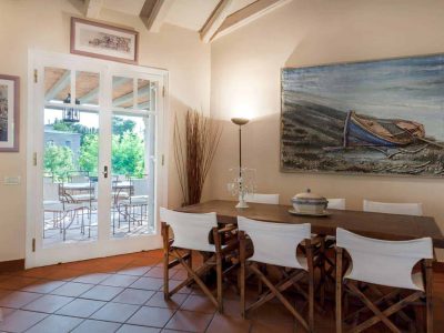 Villa Dantea in Porto Heli Greece, dining room 2, by Olive Villa Rentals