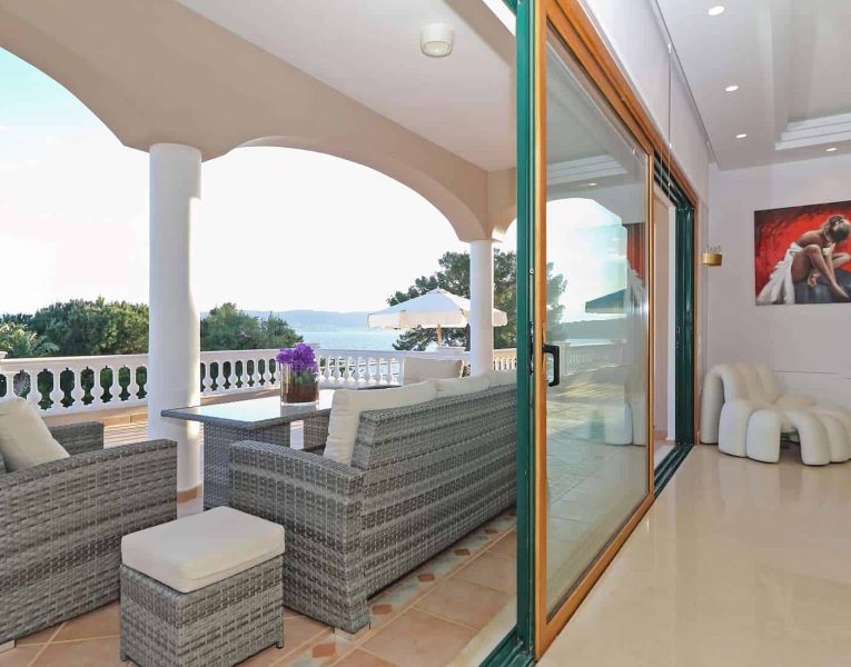 Villa Rafaella in Porto Heli Greece, balcony, by Olive Villa Rentals