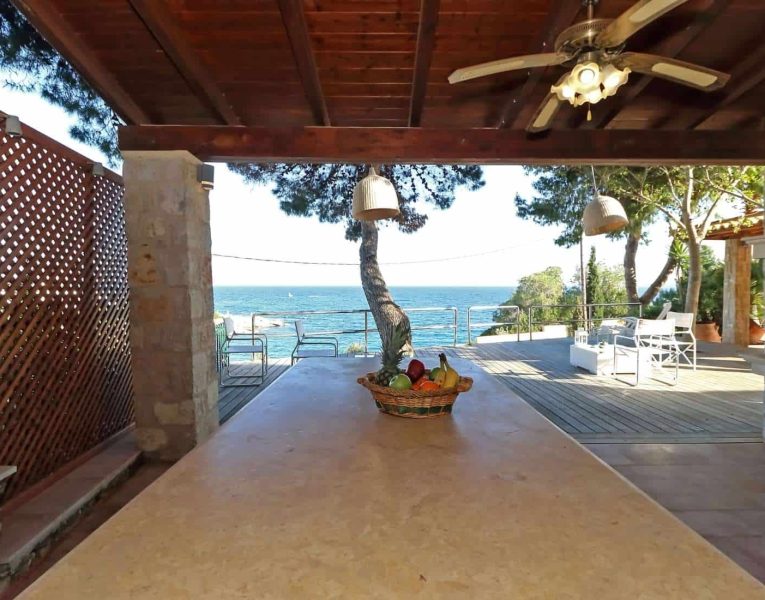 Villa Rafaella in Porto Heli Greece, dining table, by Olive Villa Rentals