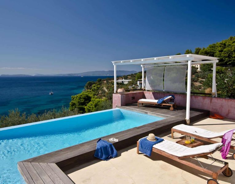 Villa Cybele in Skopelos Greece, pool 4, by Olive Villa Rentals