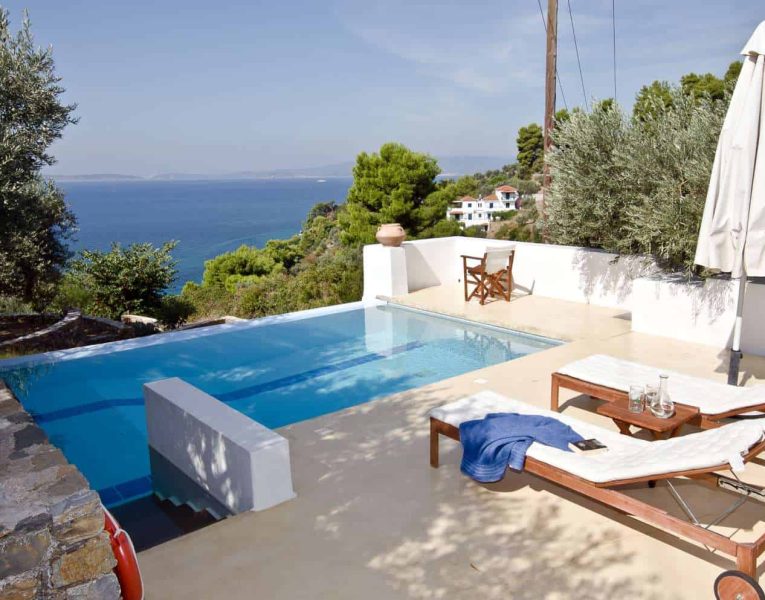 Pool Villa Selene in Skopelos Greece, pool, by Olive Villa Rentals
