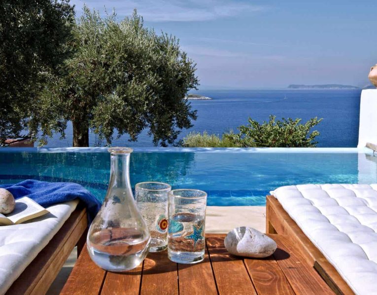 Pool Villa Selene in Skopelos Greece, pool 2, by Olive Villa Rentals