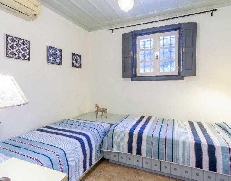 Villa Corinna in Spetses Greece, bedroom, by Olive Villa Rentals