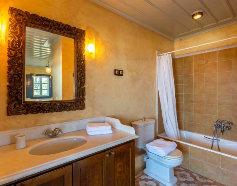 Villa Corinna in Spetses Greece, bathroom, by Olive Villa Rentals