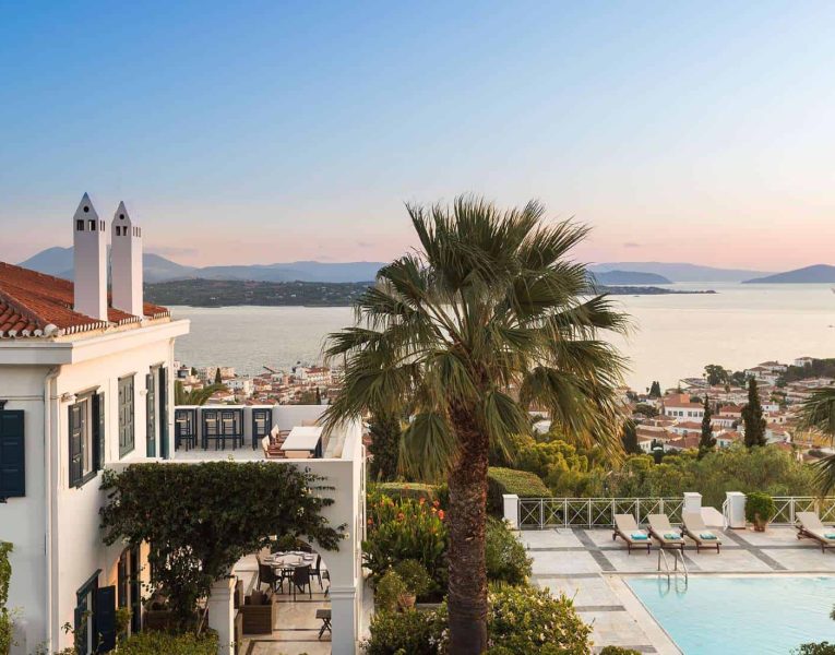 Villa Pegasus in Spetses Greece, sea view, by Olive Villa Rentals