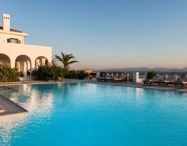 Villa Pegasus in Spetses Greece, pool, by Olive Villa Rentals