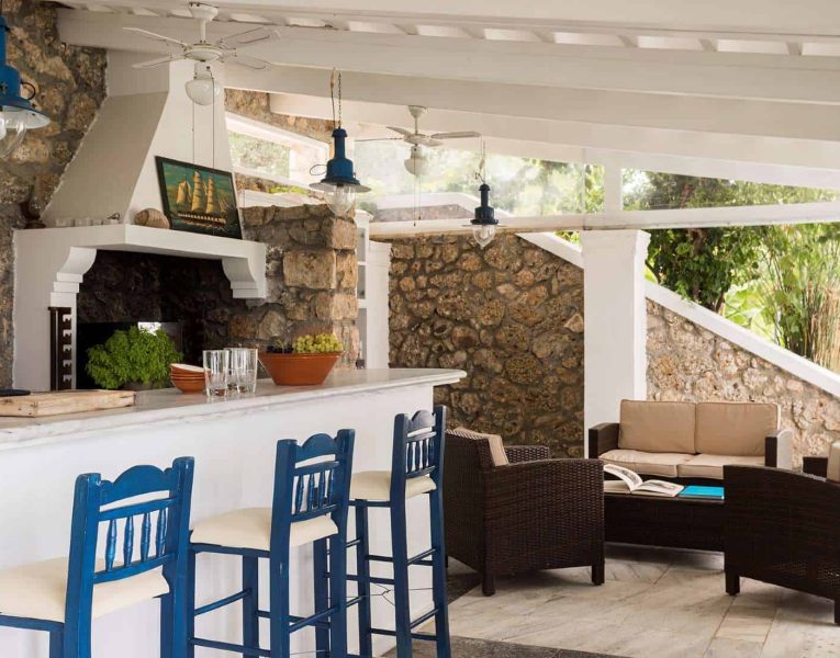 Villa Pegasus in Spetses Greece, outside, by Olive Villa Rentals