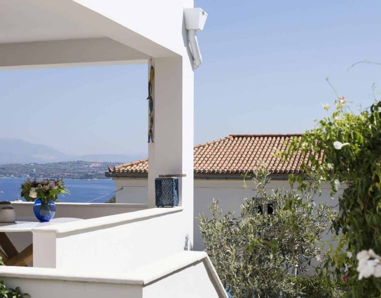 Villa Spezie in Spetses Greece, balcony 2, by Olive Villa Rentals